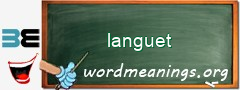 WordMeaning blackboard for languet